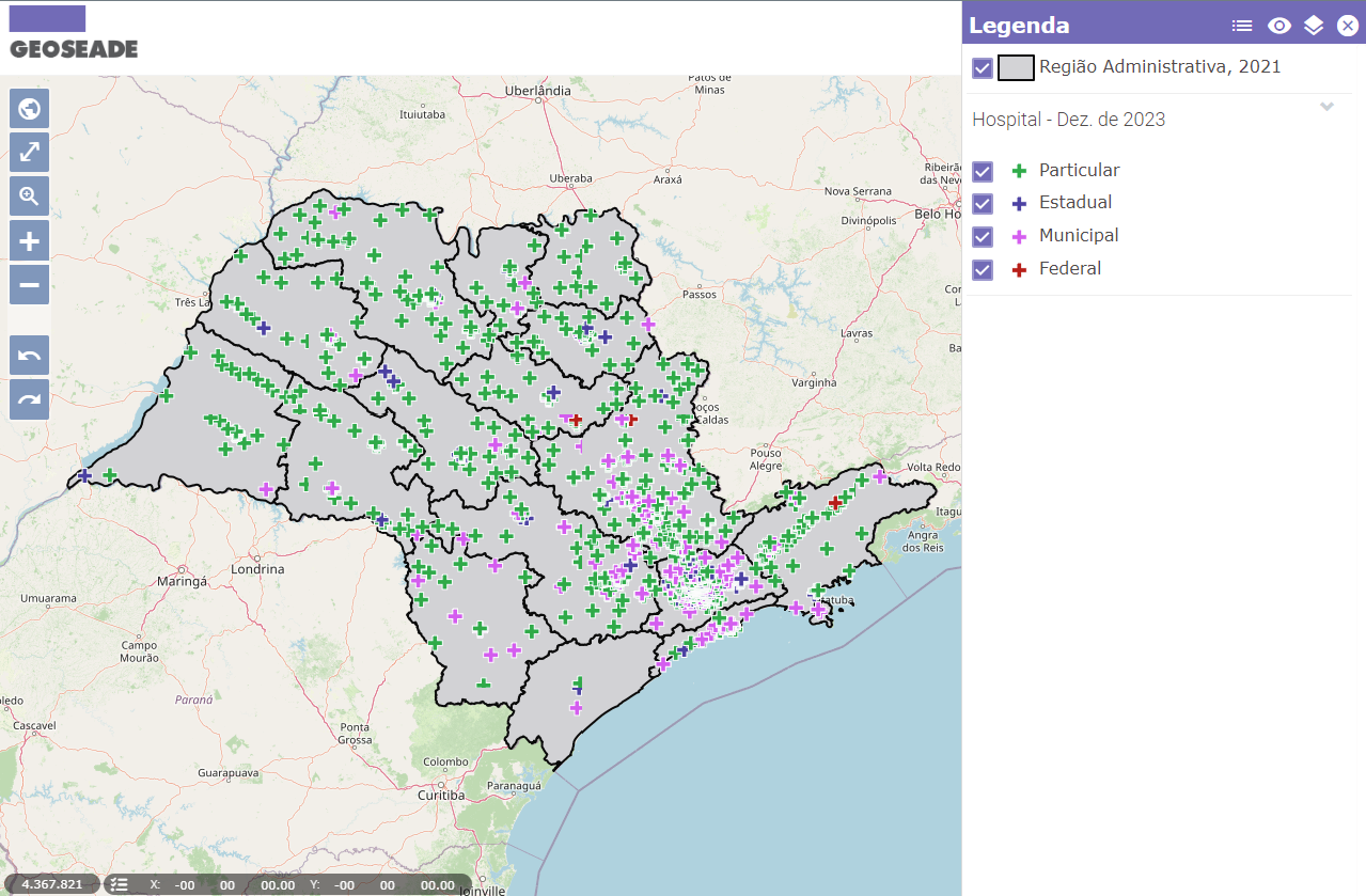 Estabelecimentos de saúde Dezembro de 2023 Portal Geo Seade